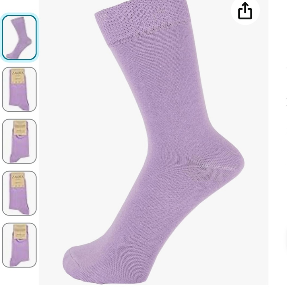 ZAKIRA UNISEX COMBED COTTON SOCKS NWT SIZE 7-12